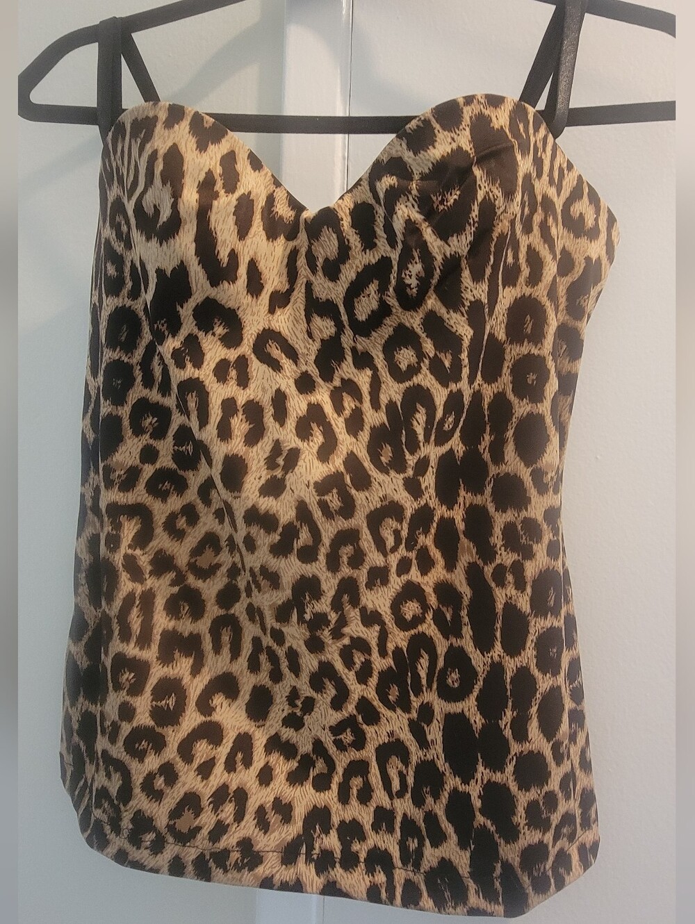 Leopard Print Top - Corset - Sweetheart Neckline L/38B
